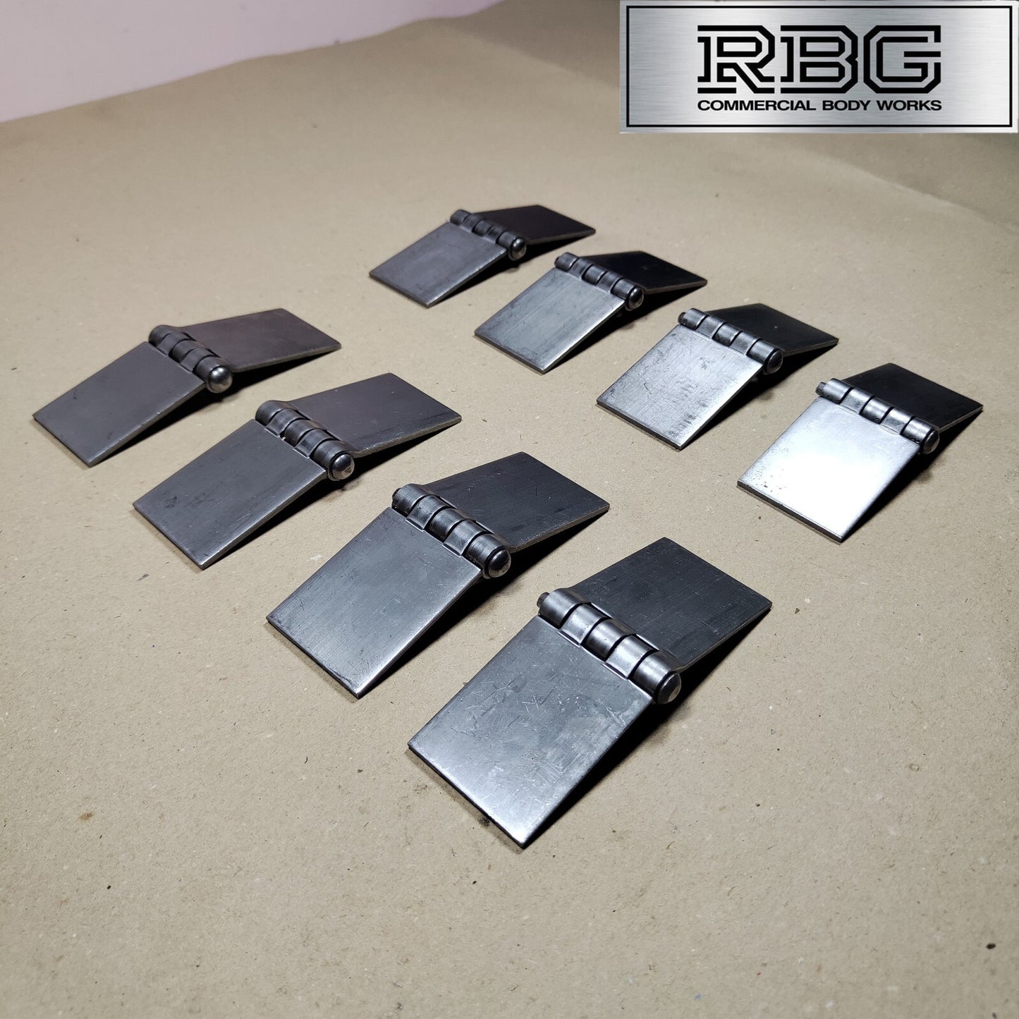 Butt Hinge Weld-on Solid Pressed Drawn Steel Heavy Duty 50x137mm Truck Trailer