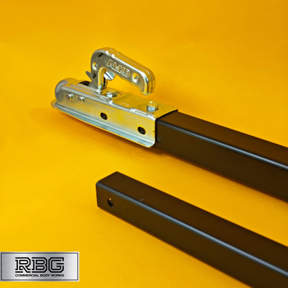 Vehicle Recovery Tow Pole 3.5Ton Ridged Towing Bar 2.6m 3500kg 3pc Steel Car Van