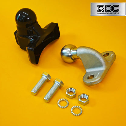 Tow Ball + Cover PVC With Reflector 50mm Tow Hitch Silver Heavy Duty Standard UK