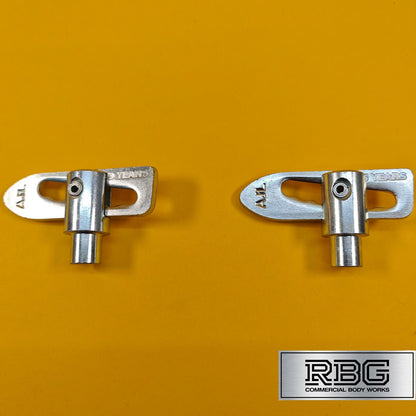 Antiluce™ Fastener M12 x 12mm Weld-On | Drop Lock Horsebox Trailer-Tailgate 2Pcs