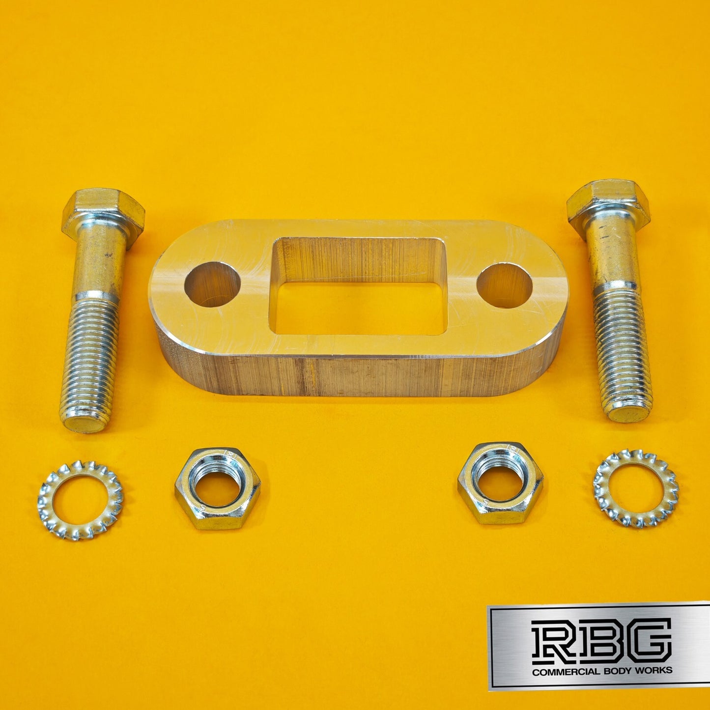 Tow Bar Ball Spacer Extension + 70mm Bolts & Nuts 25mm Block Trailer Caravan UK