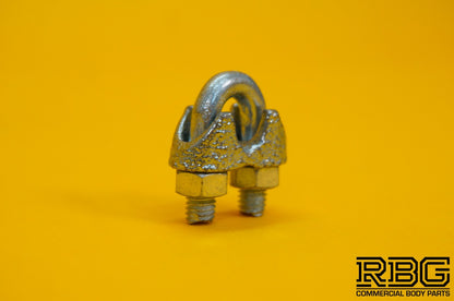 Wire Rope Grip 5mm Steel Cable Grip Bull Dog Clamp U Bolt Zinc Plated Heavy Duty