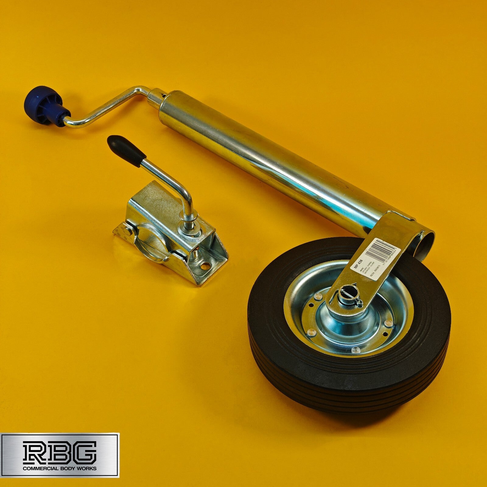 48mm Jockey Wheel + Clamp For Trailer / Caravan 100Kg Telescoping 570mm-810mm UK