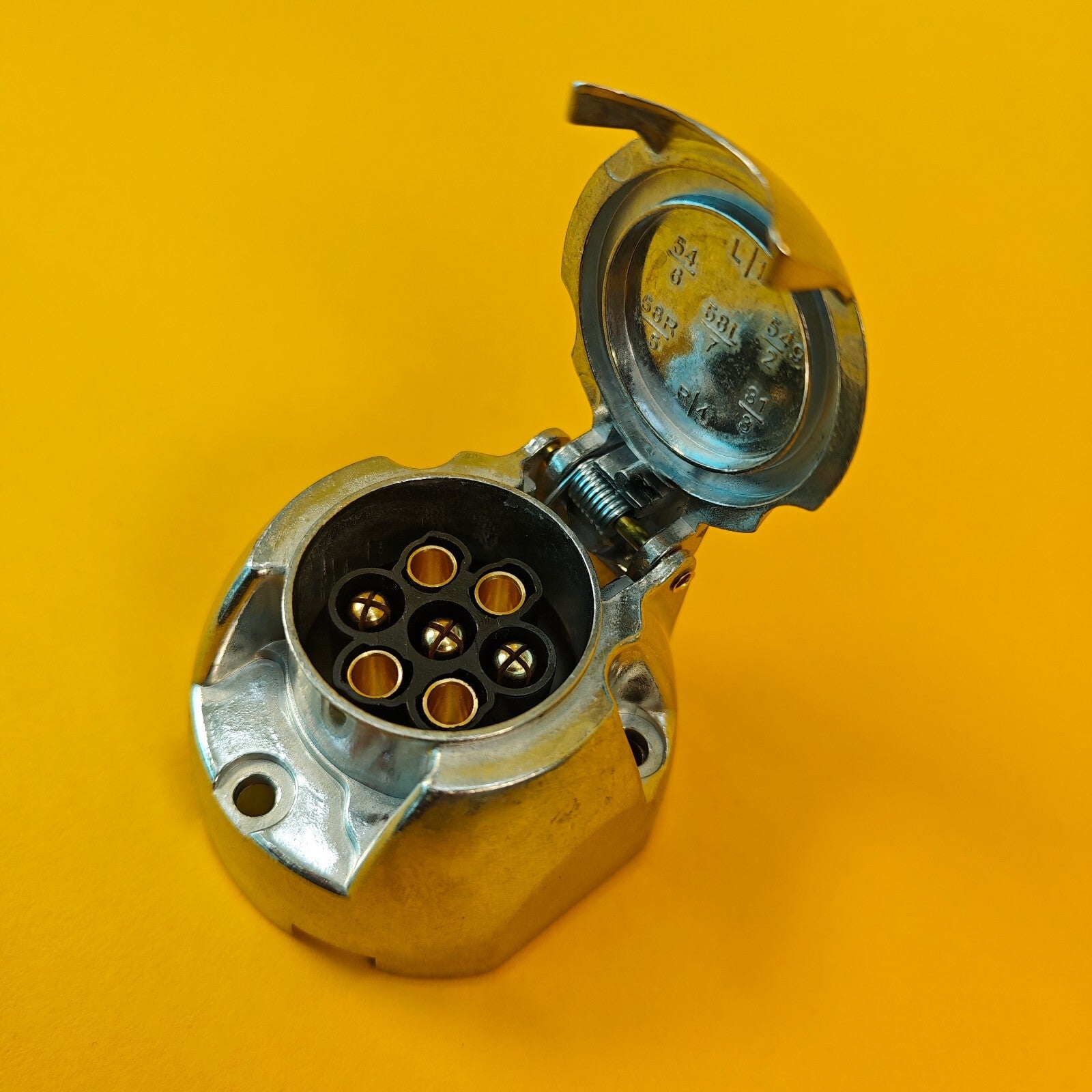 Aluminium Towing Socket 12N 7 Pin 12 Volt Electrics Socket for Trailer Caravan