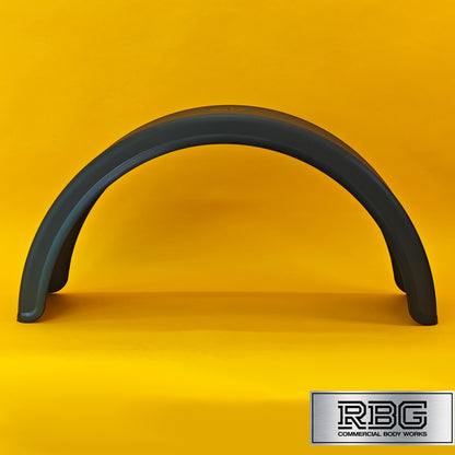 Single Wheel Mudguard Round Plastic 840x270mm Black Mud Flap Domar Truck Italy