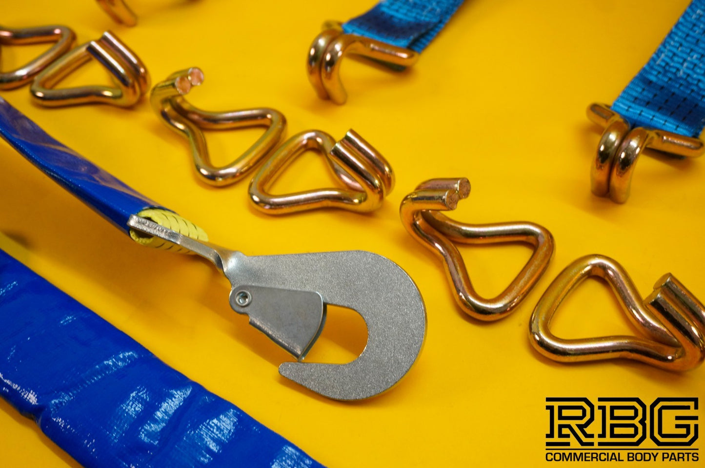 Recovery Ratchet Strap 4Pc SET 4m Over Wheel 50mm + Winching Assistance Strap