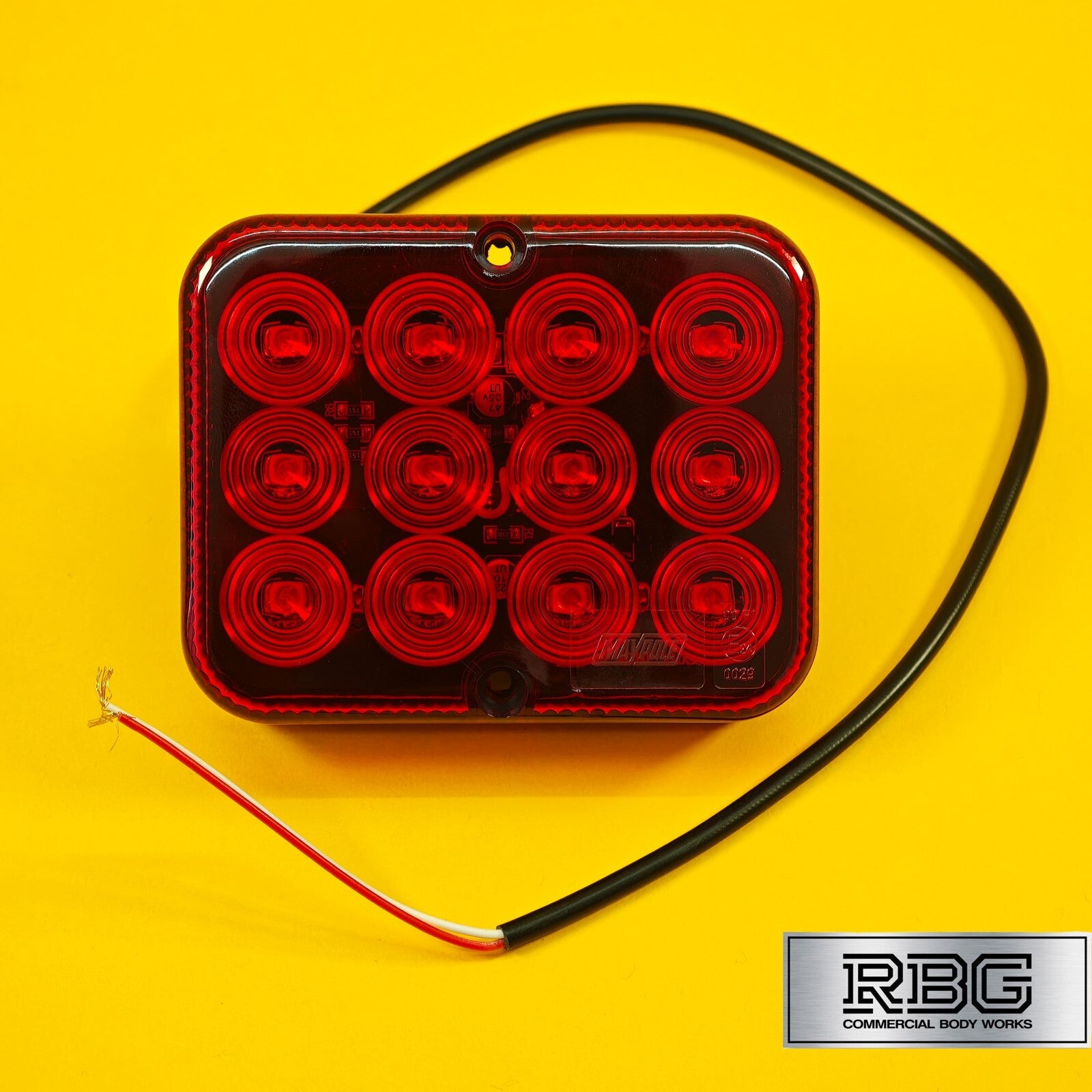 Rear Fog Light LED Red Slimline Universal Ring Lamp Trailer Caravan Truck 10-30V