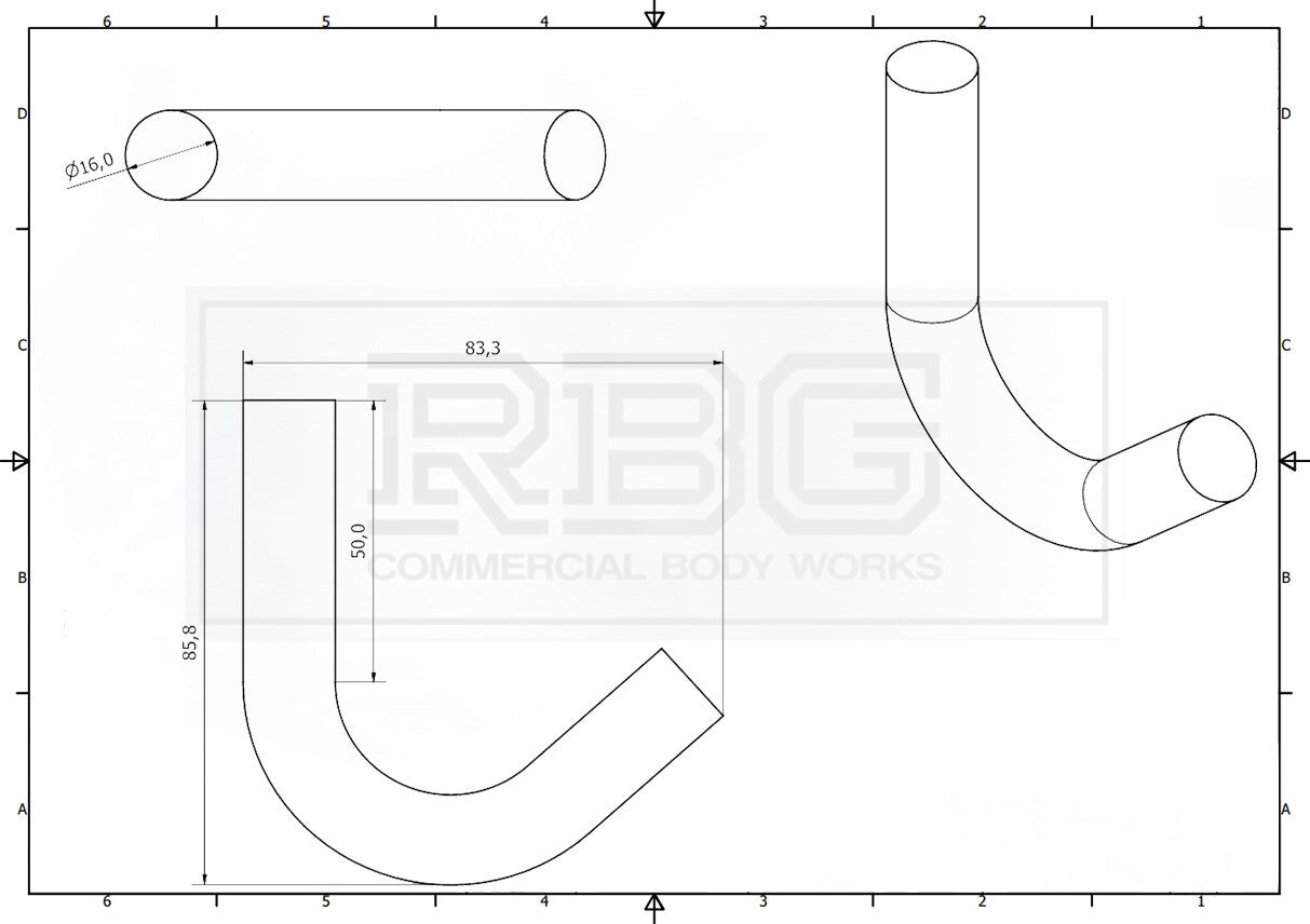 Weld On Rope Hook Heavy Duty Ø16mm Self Colour Steel Trailers Trucks Tippers 1Pc