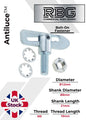 Antiluce™ Fasteners, Z/P Drop Lock Horsebox, Trailer, Pickup Tailgate Anti-Luce