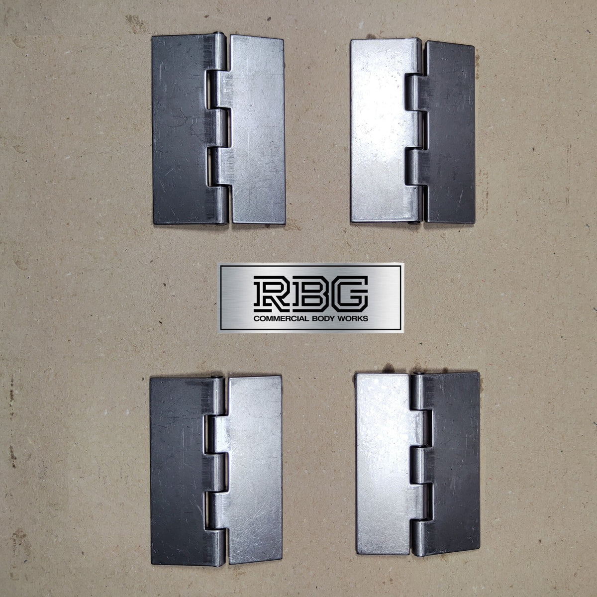 Double Flap Steel Hinges HEAVY DUTY Weld-on 4" 100mm Butt Truck Trailer Cage
