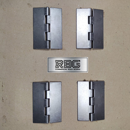 Double Flap Steel Hinges HEAVY DUTY Weld-on 4" 100mm Butt Truck Trailer Cage
