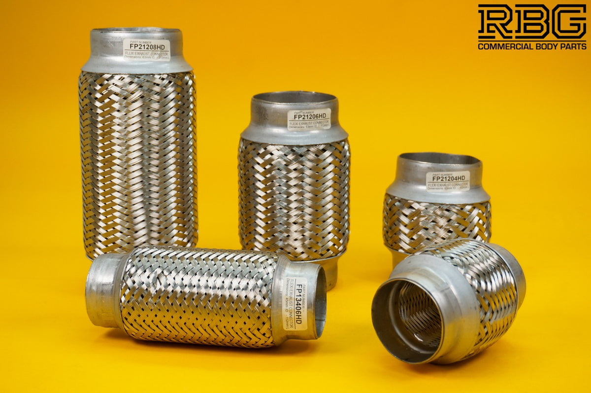 Flexible Exhaust Connector Joint Weld On Repair Flexi Pipe Tube - VARIOUS SIZES