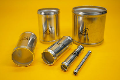 Alloy Hose Joiners 100mm Straight Swaged Connector Beaded Pipe - VARIOUS SIZES