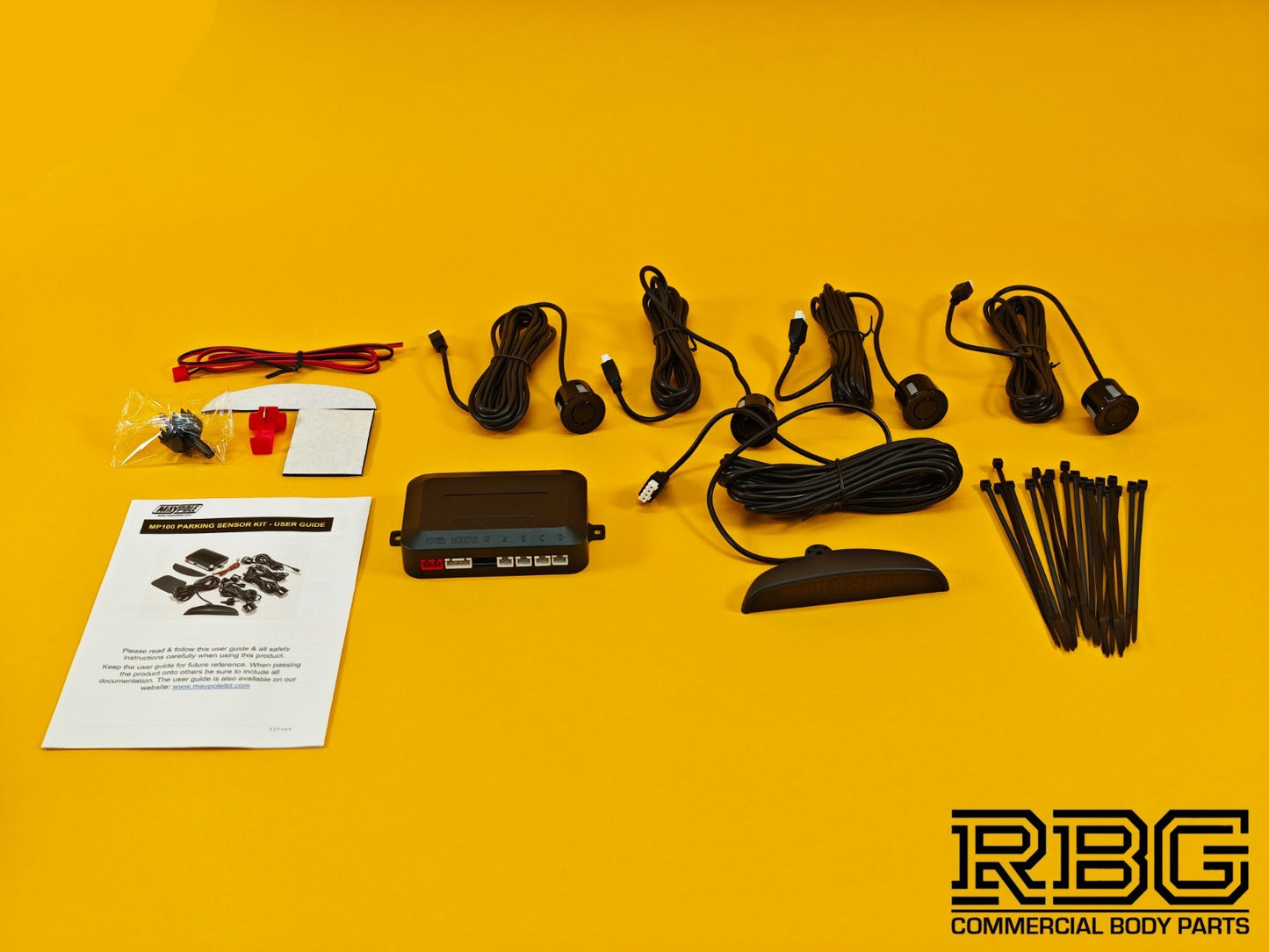 Reversing Parking Sensor Kit 12V Audible Warning Buzzer For Cars Vans Motorhome