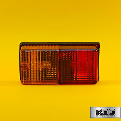 Rear Rectangular Combination Light 4 Function Bulb Lamp for Trailer Caravan 12V