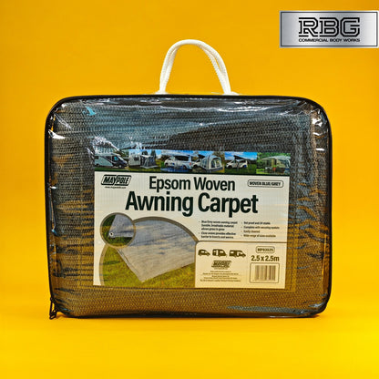 Awning Carpet Breathable Woven For Tent Caravan Campervan Camping 2.5m x 2.5m UK