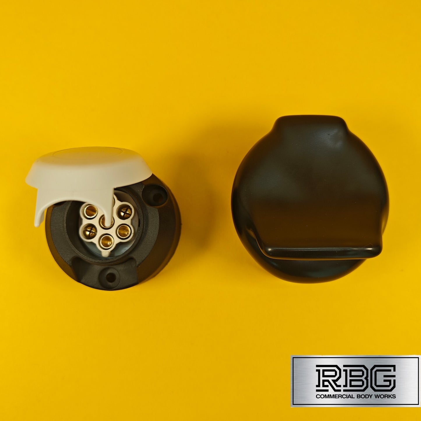 Plastic Socket + Cover PVC 7 Pin 12S Type For Towing Trailer Caravan 12V Towbar