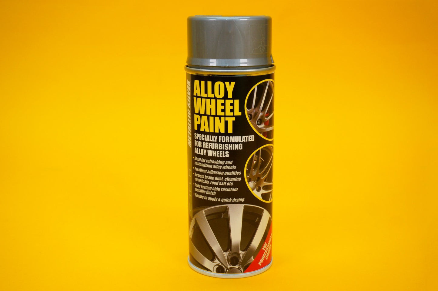Alloy Wheel Paint METALLIC SILVER 400ml Aerosol Spray Car Refurbishment E-TECH
