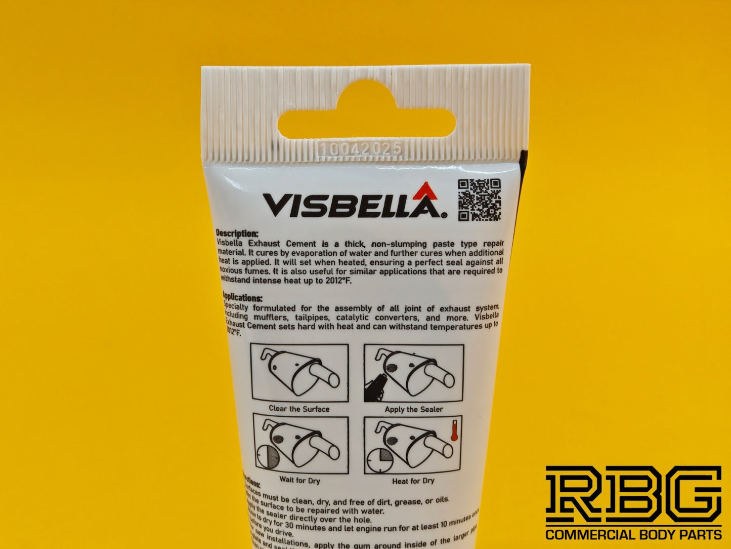 Exhaust Assembly Paste 75g Visbella Sealant Cement Gas & High Heat Resistant USA