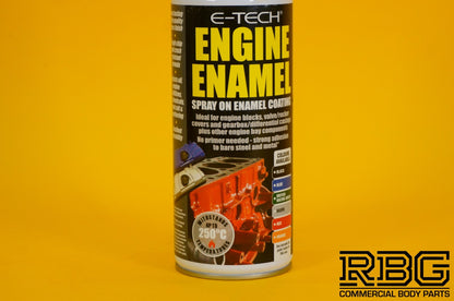 Engine Enamel Spray Coating BRIT RACING GREEN 400ml E-TECH Heat Resistant Paint