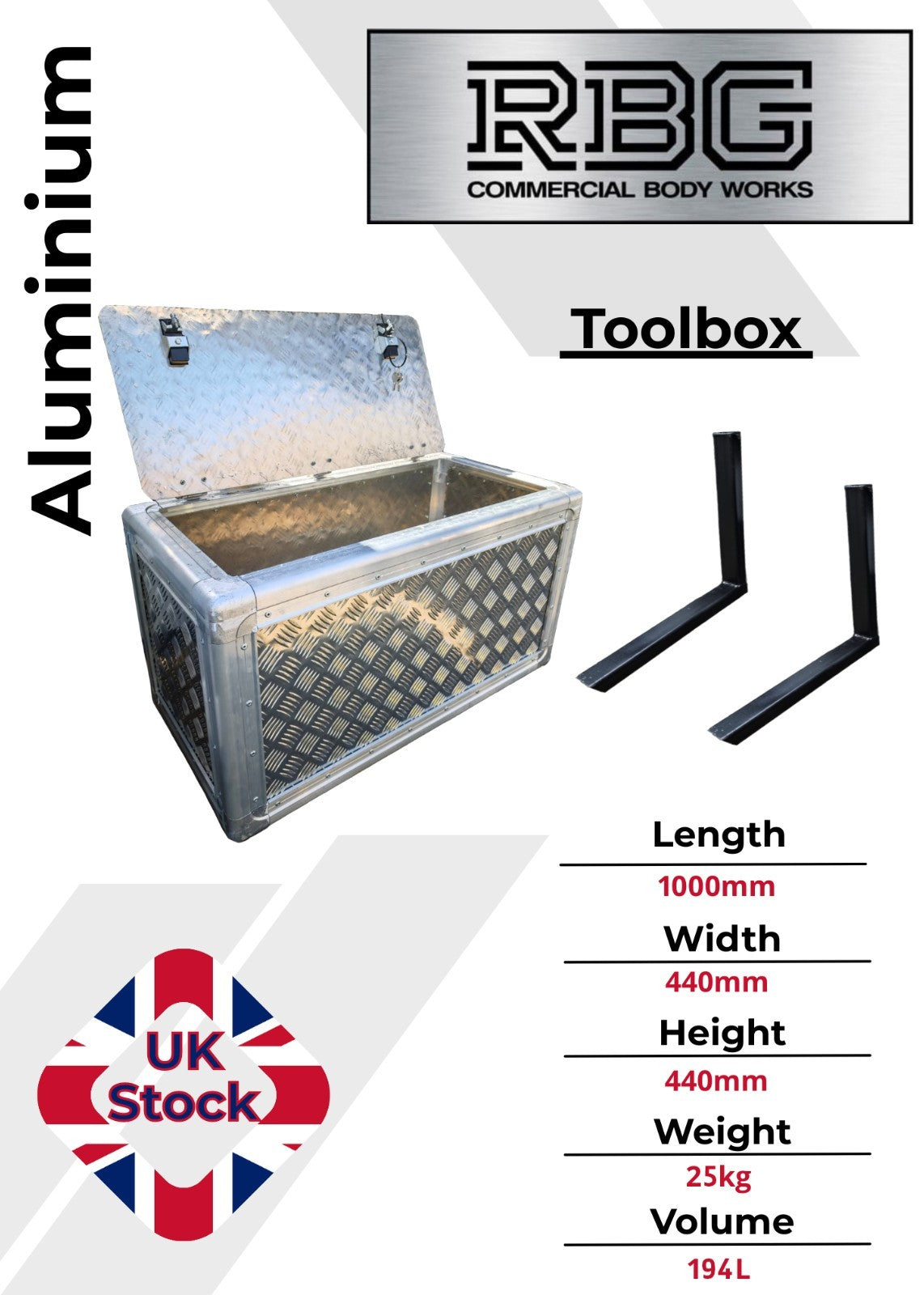 Iveco Daily Toolbox Storage Box Large Lockable Aluminium - Trucks FREE POSTAGE!