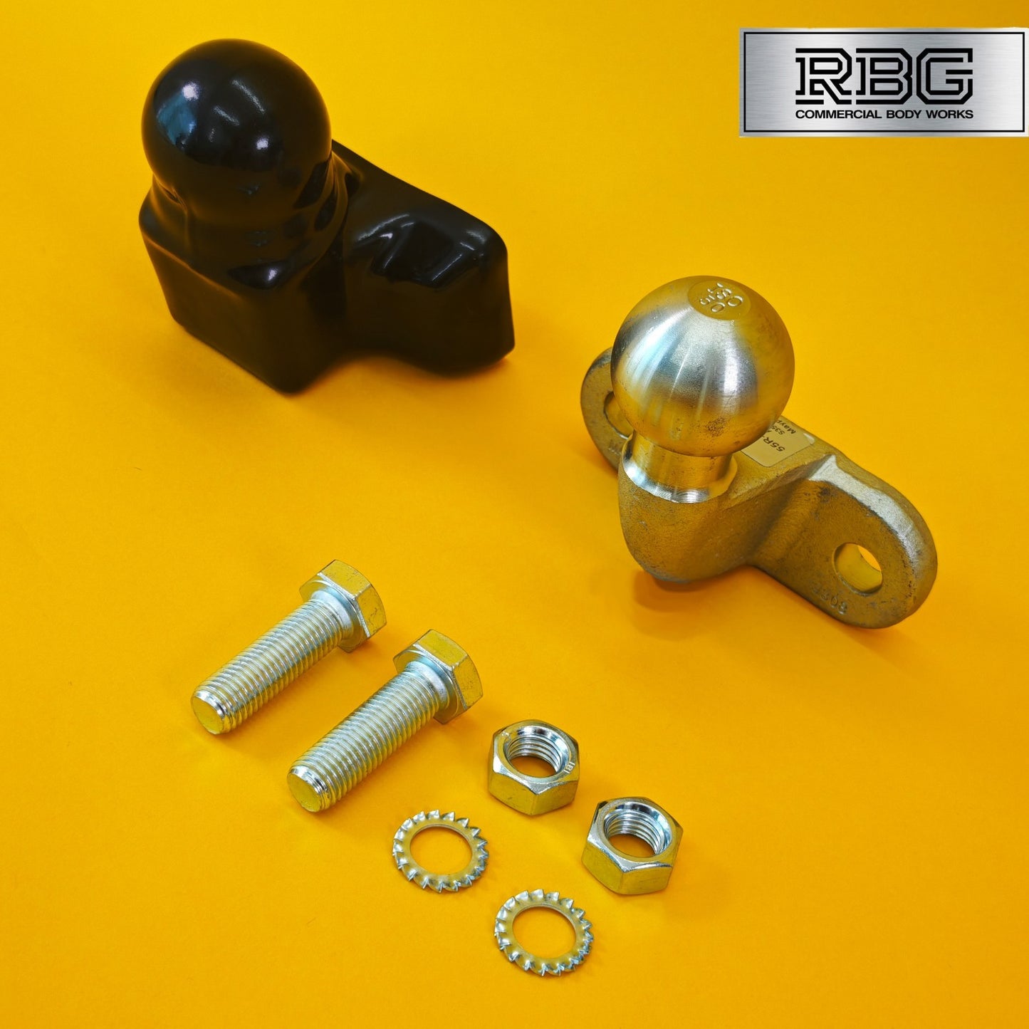Tow Ball + Cover PVC 50mm Tow Hitch Silver Heavy Duty Standard E Approved UK