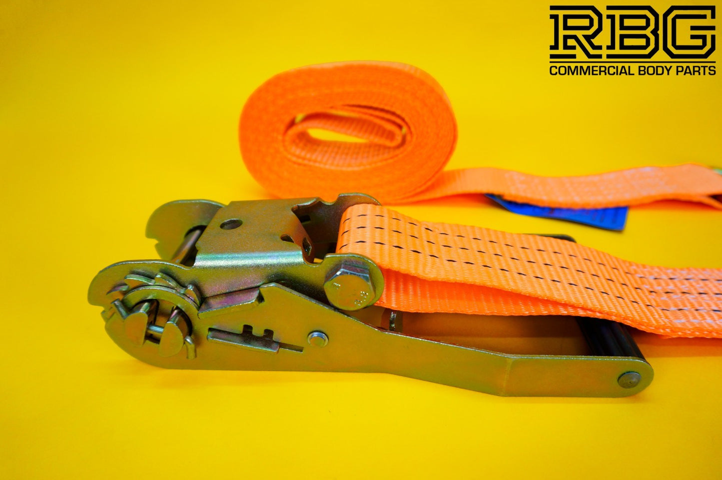 Ratchet Tie Down Strap 3Ton 50mm High-Visibility Orange 6m Lashing Cargo Safety