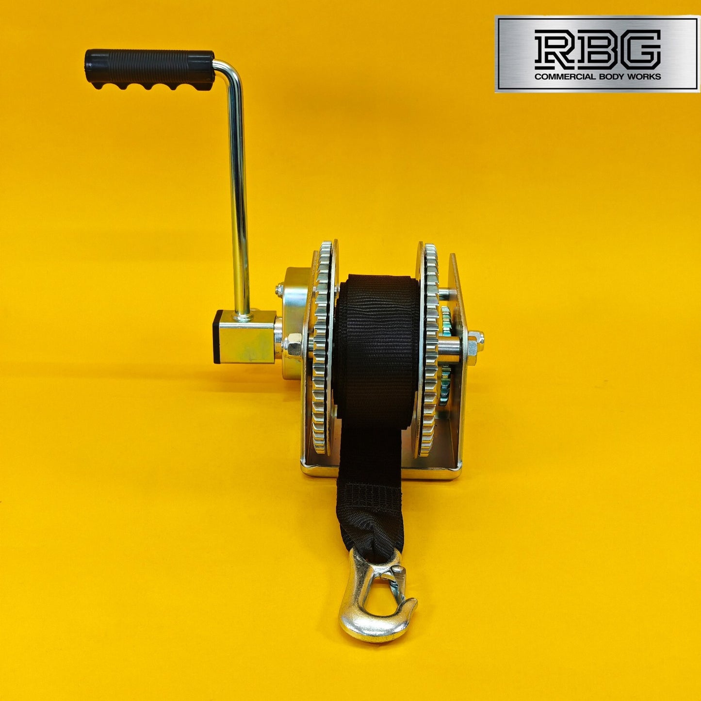 2500Lb Hand Winch + Strap & Hook 1100Kg Professional Clutch Brake Heavy Duty 7M