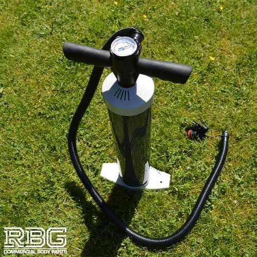 Air Hand Pump with Pressure Gauge for Inflatable Tents Awnings 2.2L Large Barrel