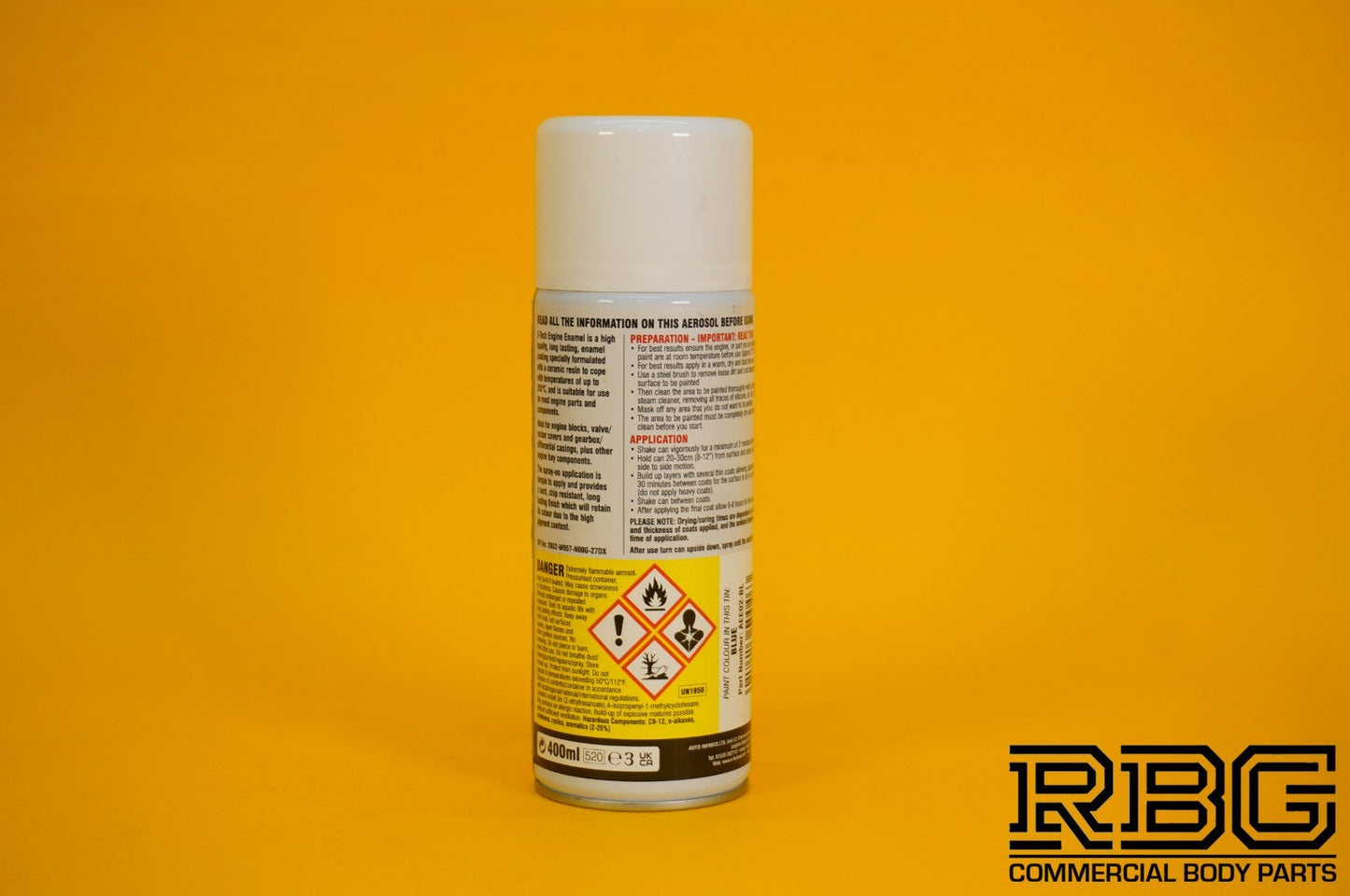 BLUE Engine Enamel Spray Coating 400ml E-TECH Heat Resistant Paint Car Vehicle