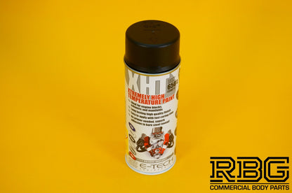 Extremely High Temperature Paint BLACK 400ml E-TECH XHT for Car Engine Exhaust
