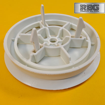 Centaflow™ Wind Driven Extractor Vent White Horsebox Low Profile Van Roof Rotary