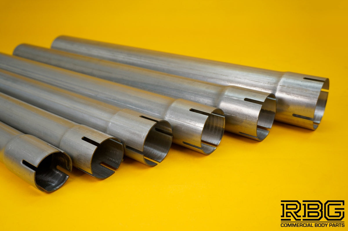 Exhaust Pipe Repair Section Tube Expanded Swaged Fit 500mm Long - VARIOUS SIZES