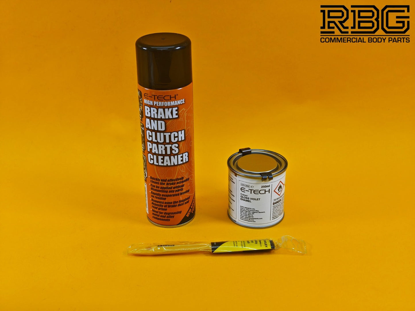 Brake Caliper Paint Kit VIOLET Paint + Cleaner + Brush E-TECH For Car Vehicle UK