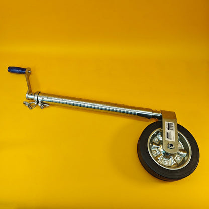 48mm Jockey Wheel Serrated Heavy Duty 750kg Trailer Ifor Williams 670-940mm