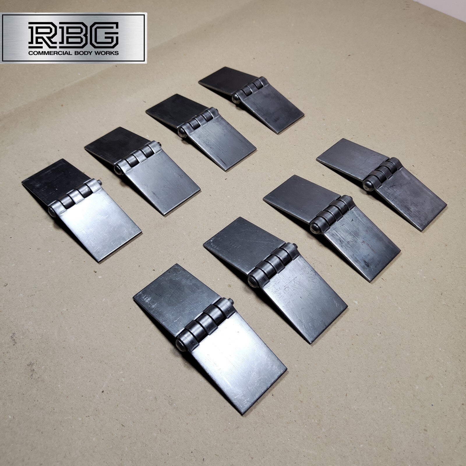 Butt Hinge Weld-on Solid Pressed Drawn Steel Heavy Duty 50x137mm Truck Trailer