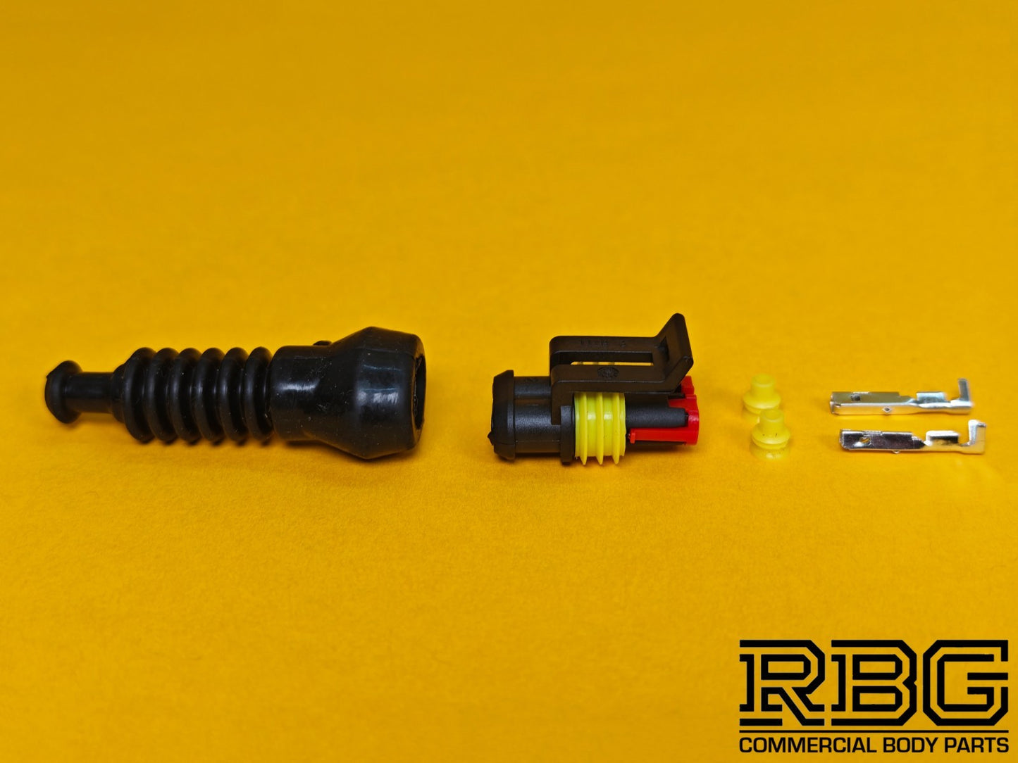 SuperSeal Connector Kit 2 Way Male With Protective Boot AMP Wiring Waterproof TE
