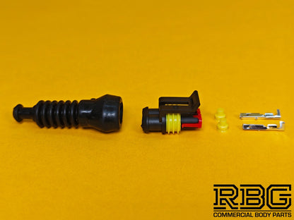 SuperSeal Connector Kit 2 Way Male With Protective Boot AMP Wiring Waterproof TE