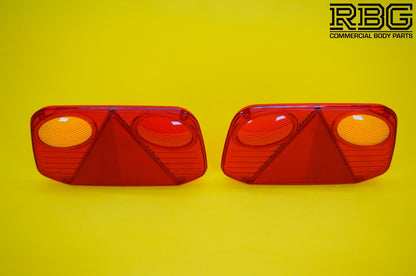 Replacement Lens Light PAIR LEFT & RIGHT for Radex 2800 Rear Combination Lamp