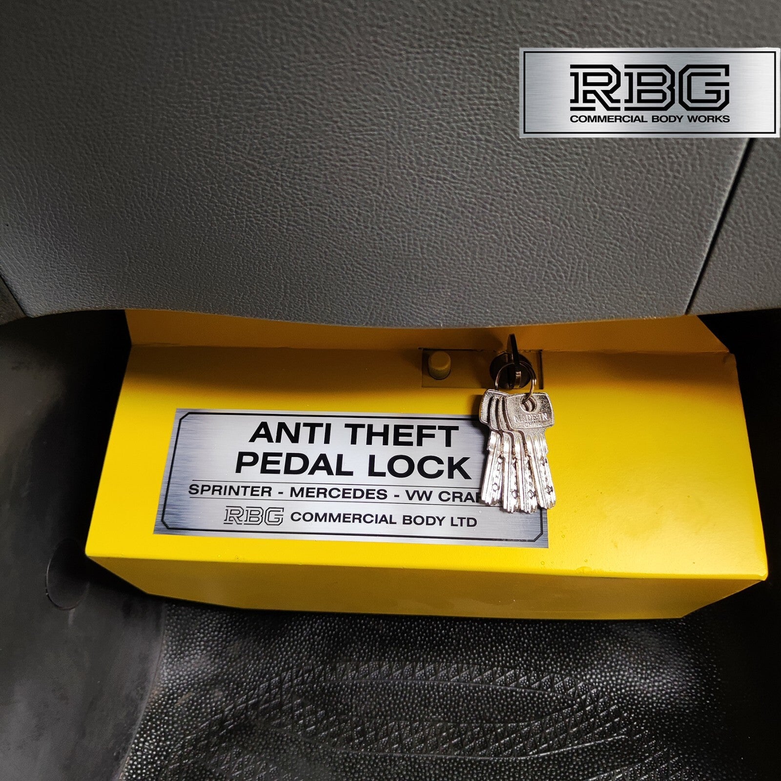 Anti Theft Pedal Locks For Ford Transit & Custom Manual + Sprinter Auto/Manual
