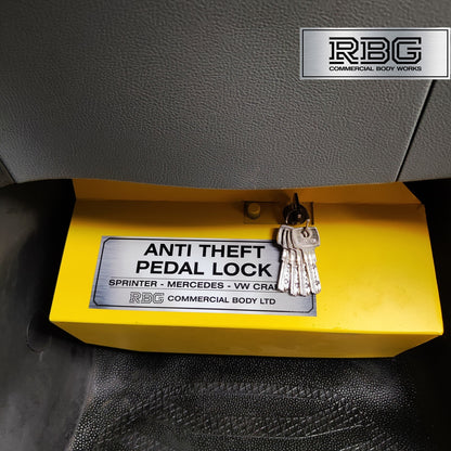 Anti Theft Pedal Locks For Ford Transit & Custom Manual + Sprinter Auto/Manual