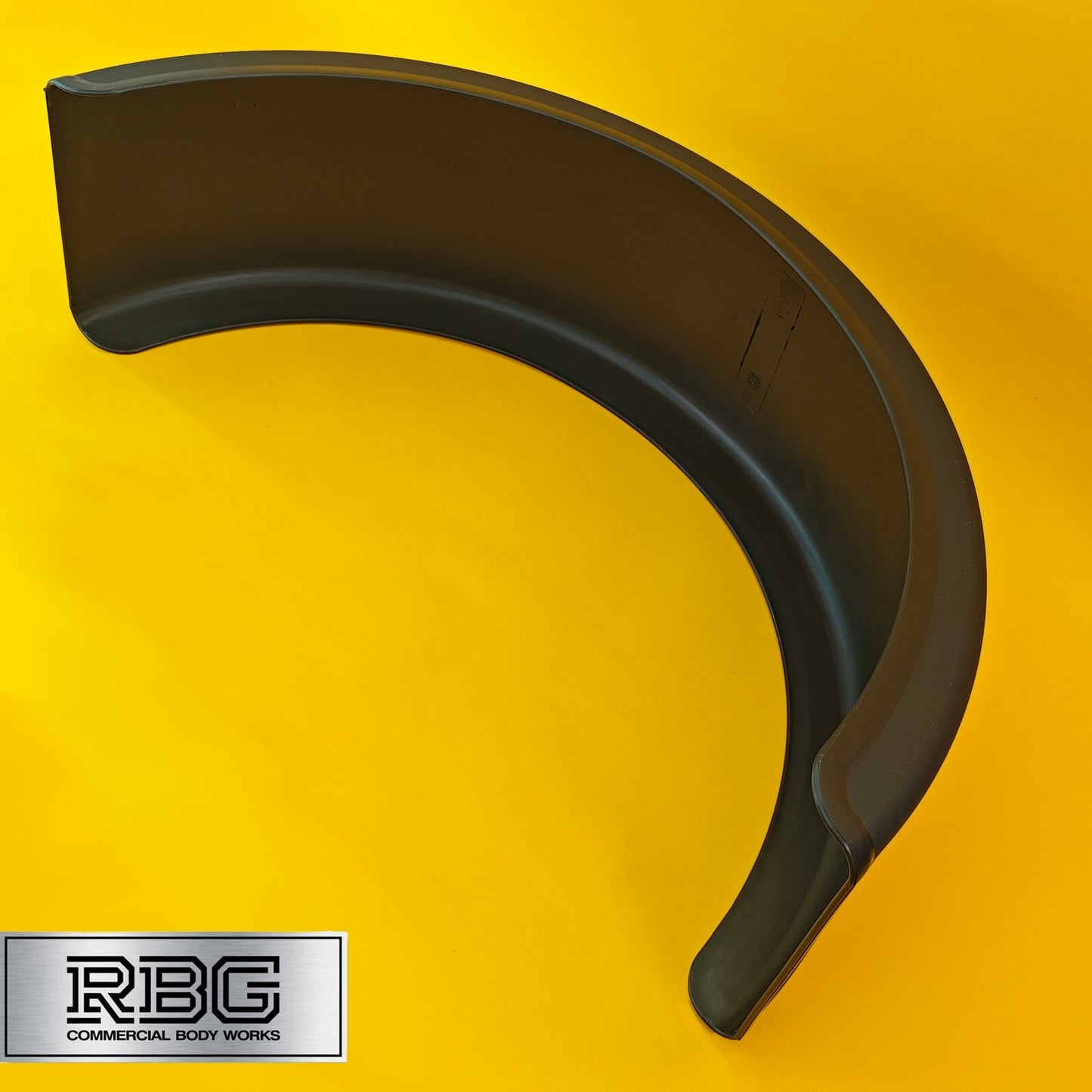 Single Wheel Mudguard Round Plastic 840x270mm Black Mud Flap Domar Truck Italy