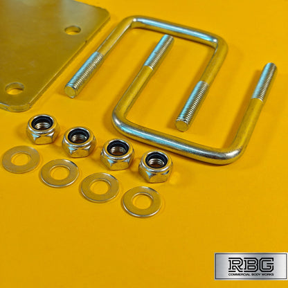 Jockey Wheel Clamp Fixing Kit for 50&60mm Drawbars Trailer No Drilling Required
