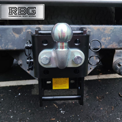 Adjustable Tow Hitch Drop Plate set & 50mm Tow Ball Maypole Trucks Tractors 4x4