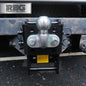 Adjustable Tow Hitch Drop Plate set & 50mm Tow Ball Maypole Trucks Tractors 4x4