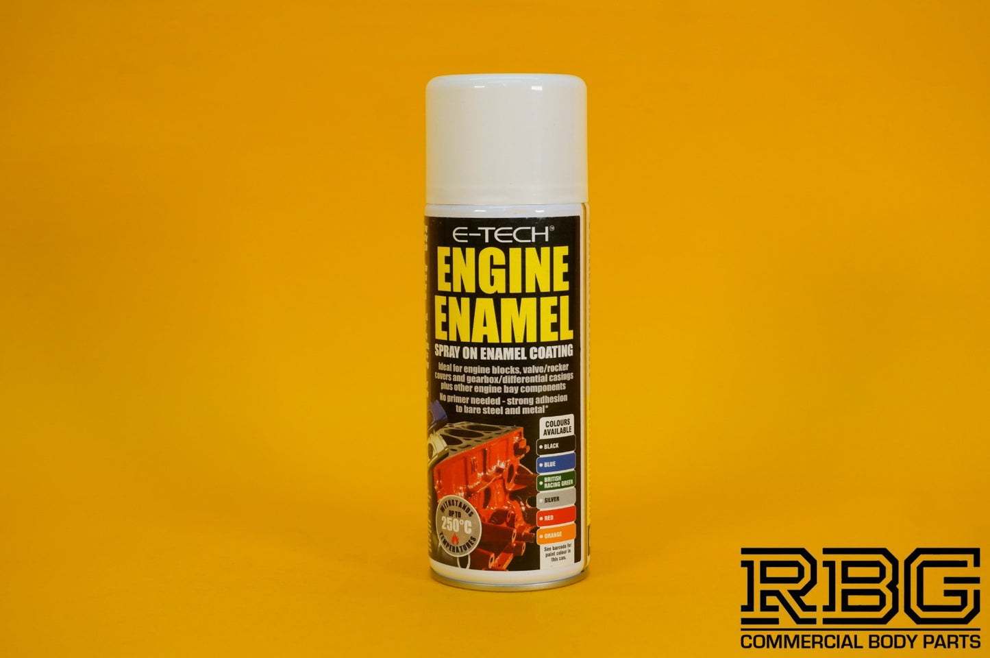 Engine Enamel Spray Coating BRIT RACING GREEN 400ml E-TECH Heat Resistant Paint