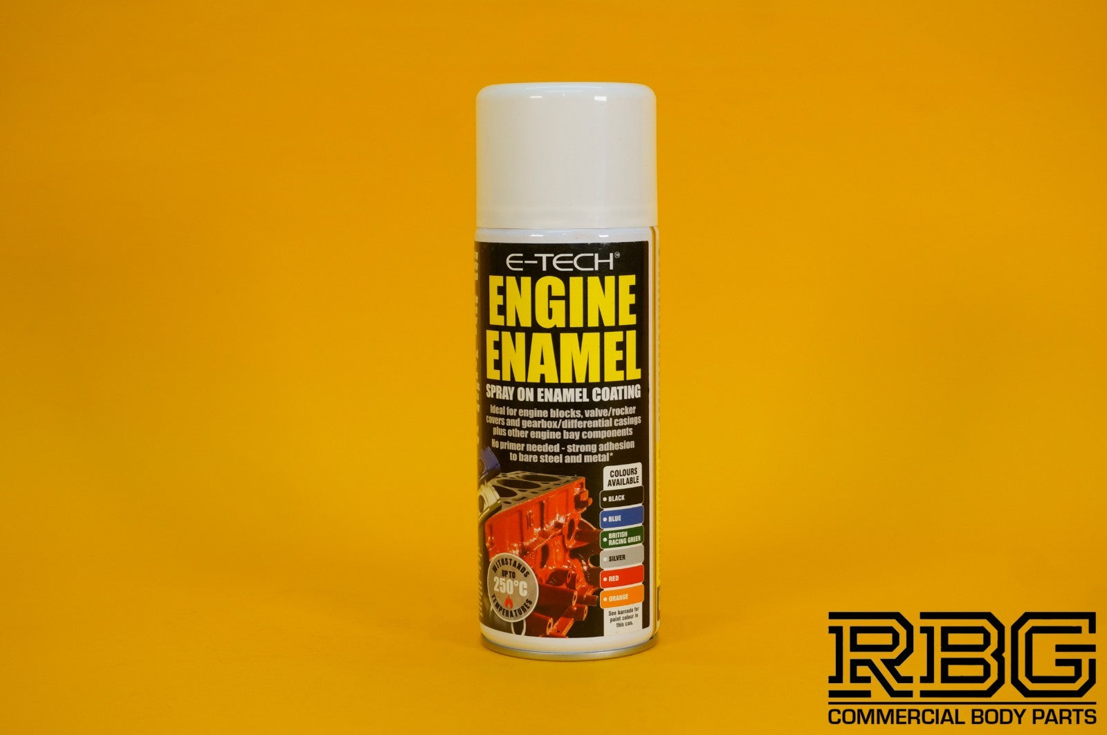 Engine Enamel Spray Coating BRIT RACING GREEN 400ml E-TECH Heat Resistant Paint