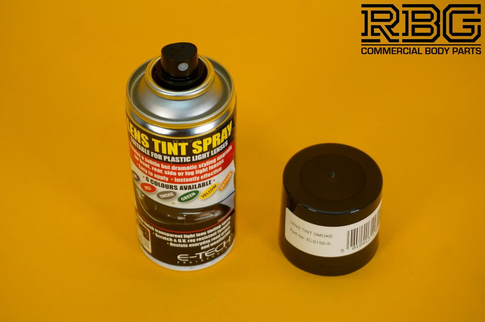 Lens Tint Spray SMOKE BLACK Light E-TECH 150ML Aerosol Glass Plastic Headlamp
