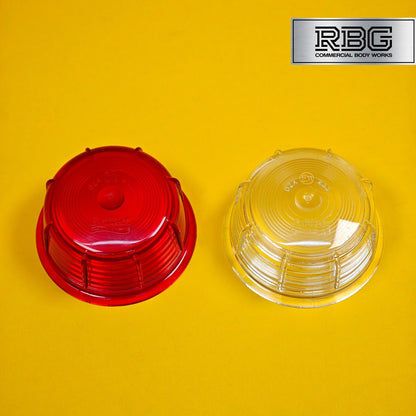 Replacement Lens Britax Red & White Set for Side Marker Lamp for Trailer, Truck