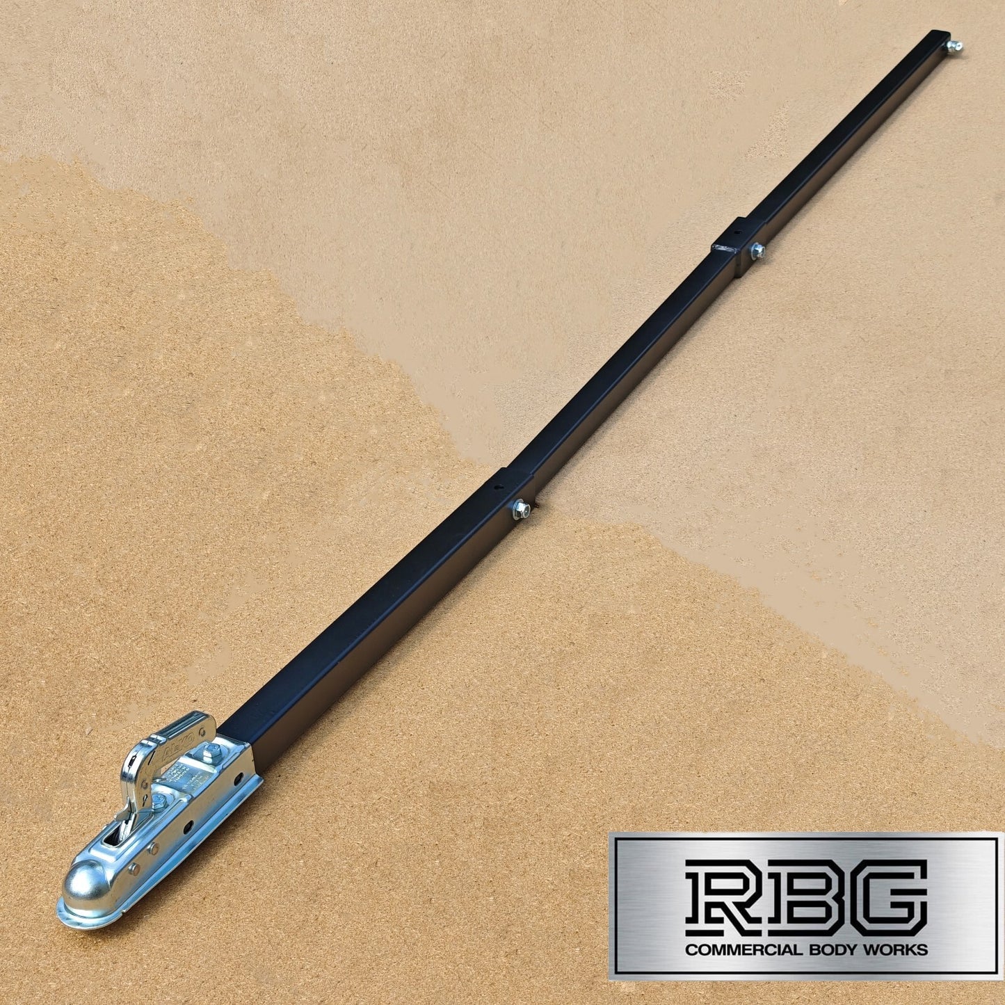 Vehicle Recovery Tow Pole 3.5Ton Ridged Towing Bar 2.6m 3500kg 3pc Steel Car Van